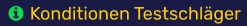 Konditionen Testschläger
