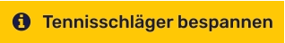 Tennisschläger bespannen