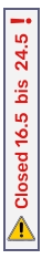 Closed 16.5  bis  24.5