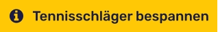 Tennisschläger bespannen