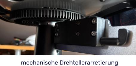 mechanische Drehtellerarretierung Tennis Besaitungsmaschine