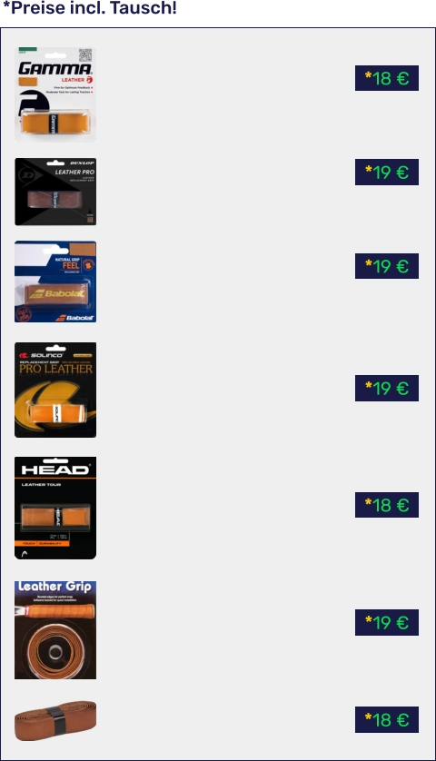 *18 € *19 € *18 € *19 € *19 € *19 € *18 € *Preise incl. Tausch!