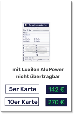Besaitungskarte Alu Power