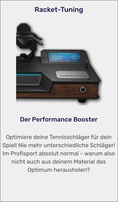 Racket-Tuning der performance booster