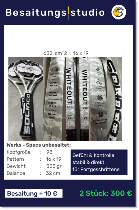 SOLINCO Whiteout 305 V2 PAIR NEW