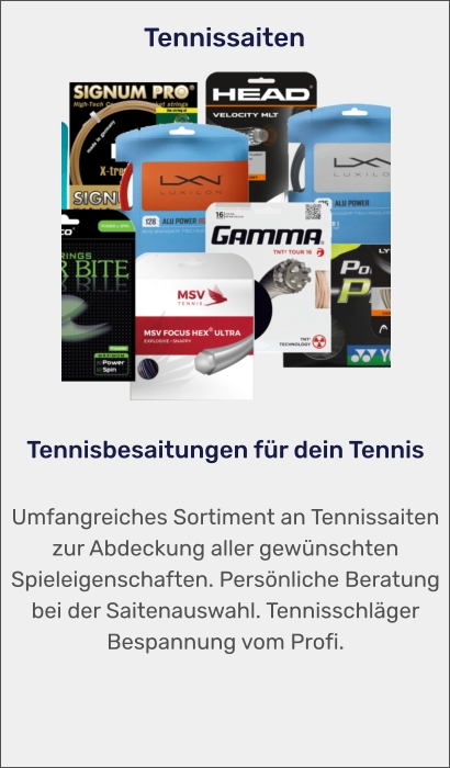 Tennissaiten von besaitungsstudio.com