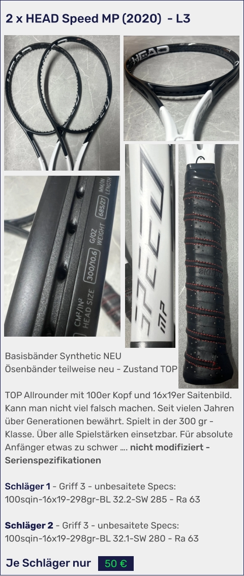 Tennisschläger SALE HEAD SPEED MP