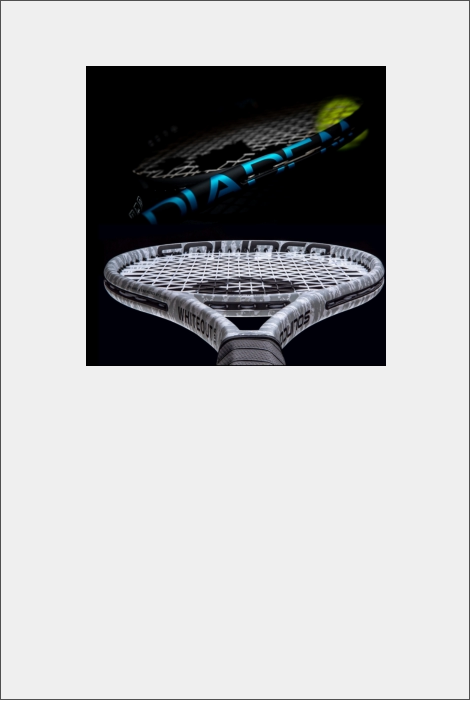 Tennisschläger mit personalisiertem Setup nach Maß