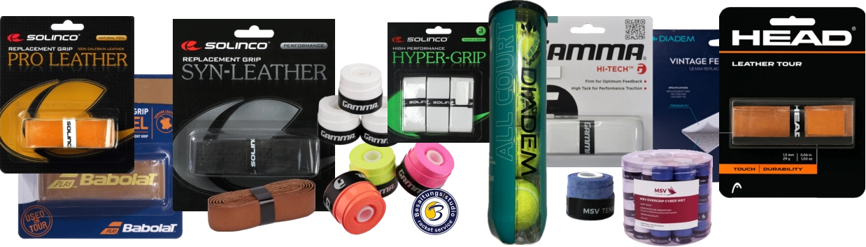 Tenniszubehör Griffbänder Tennisbälle